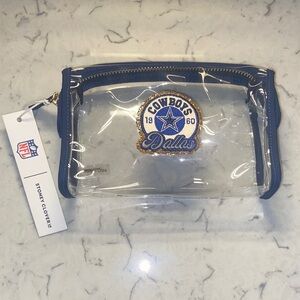 Stoney Clover Clear Dallas Cowboys Pouch makeup bag